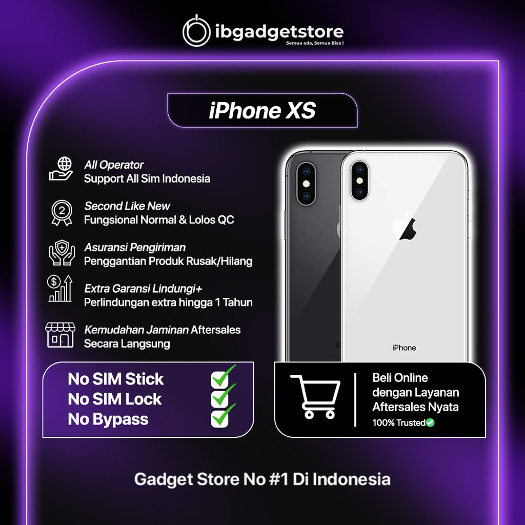 IPhone XS 64GB/256GB Second Like New Original Bergaransi