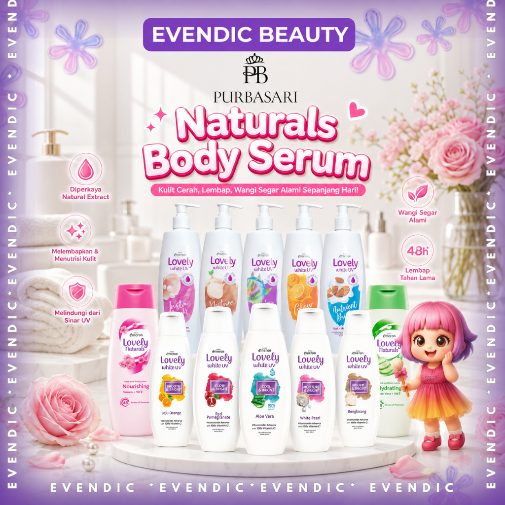 Emeron Lovely White UV Series | Emeron Lovely White Glowy Bright | 200 ML | 500 ML | Nourish & Brigh