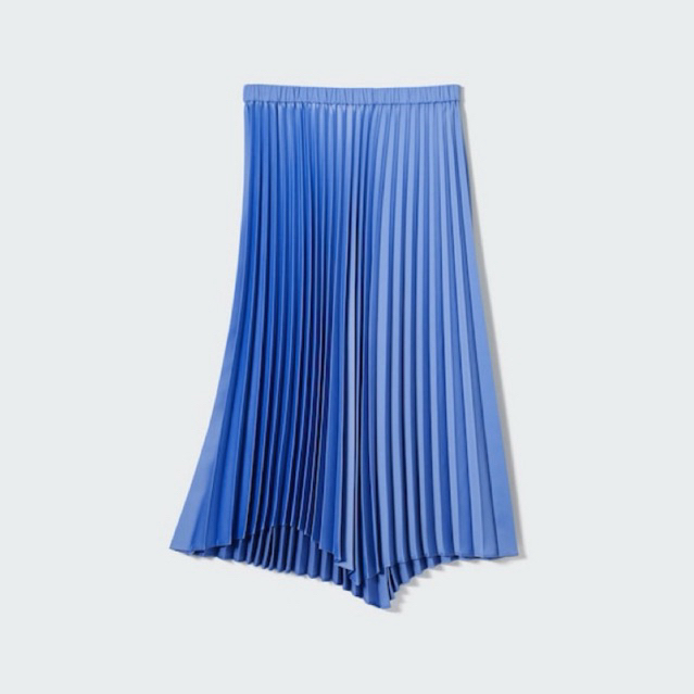 Rok Uniqlo Plisket Asimetris (Baca Deskripsi)