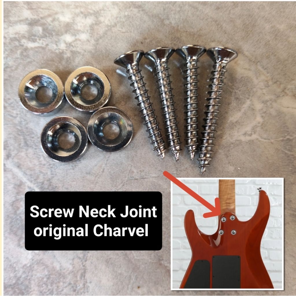 set screw neck joint original Charvel Chrome
