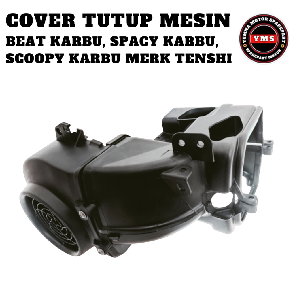 cover tutup mesin atas bawah honda beat karbu scoopy karbu spacy karbu satu set + tutup kipas Tenshi