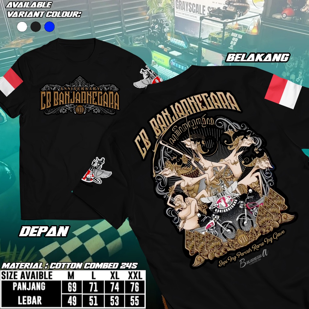 KAOS CB BANJARNEGARA 2024 Kaos Pria Kaos Motor