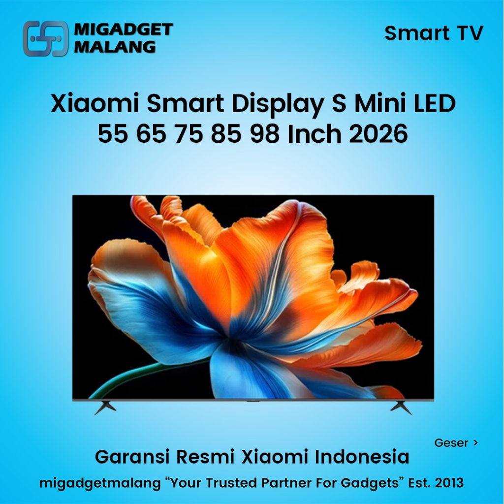 Xiaomi Smart Display S Mini LED 55 65 75 85 98 Inch 2026 4K QLED Google TV Dolby Audio DTSX