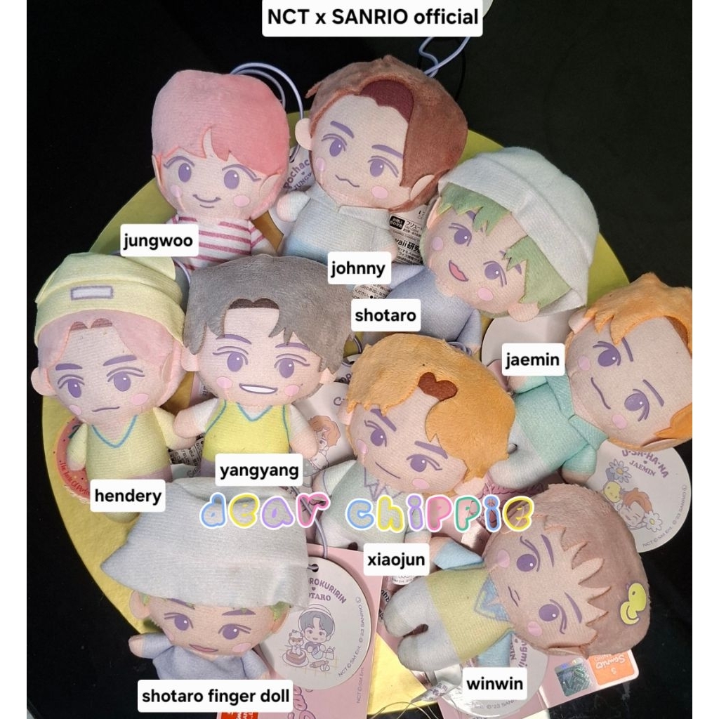 DOLL SANRIO NCT 2020 RIIZE SHOTARO JOHNNY JUNGWOO JAEMIN XIAOJUN YANGYANG HENDERY WINWIN