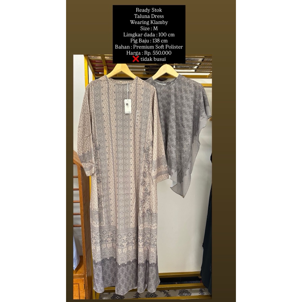 WEARING KLAMBY - TALINA DRESS - READY STOK