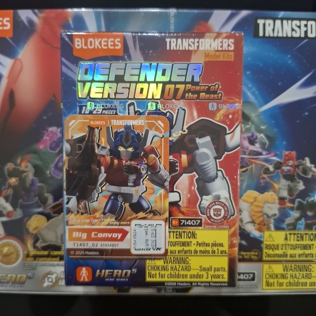 BLOKEES Defender Version DV07 terbaru Big Convoy, Leo Prime, cliffjumper, ratchet Selected OFC Fixed