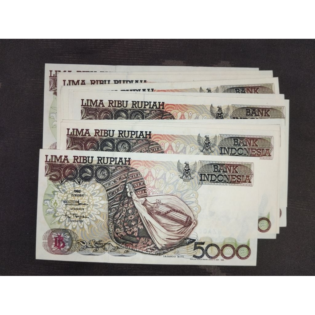 uang kertas kuno 5000 sasando