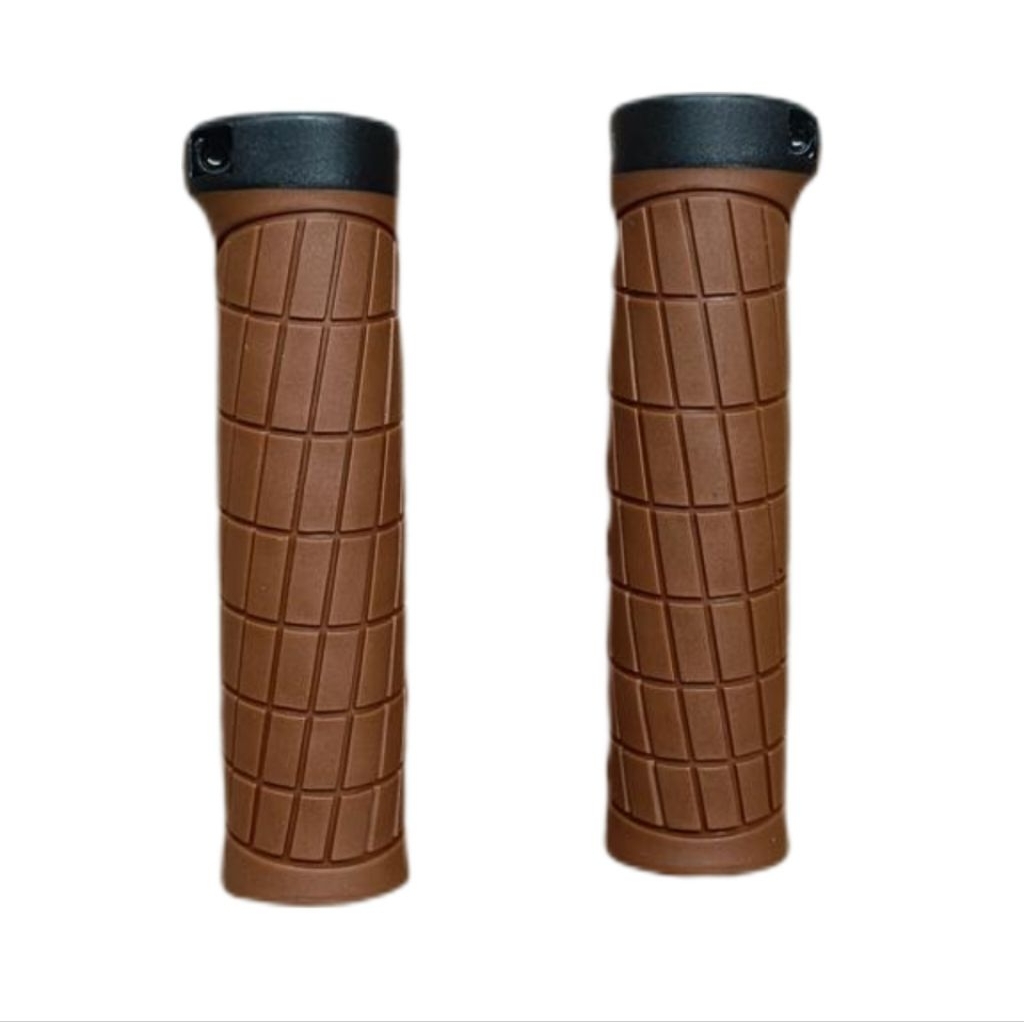 Handle grip Strummer HFT-785PL Brown handfat sepeda mtb federal kalcer