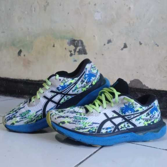ASICS Gel Nimbus 24 - White Blue Lime - Second Mulus