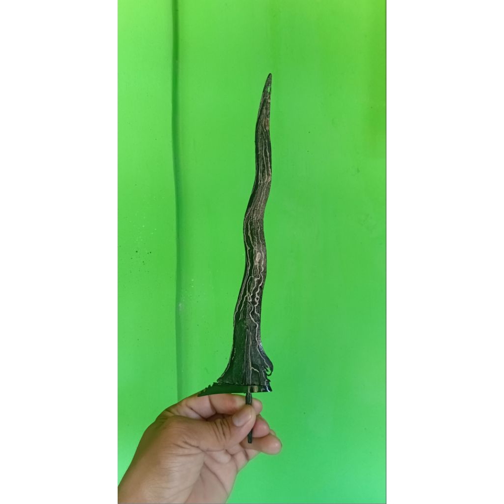 Bilah Keris Patrem / Tanggung Luk 5 Panjang 26 cm