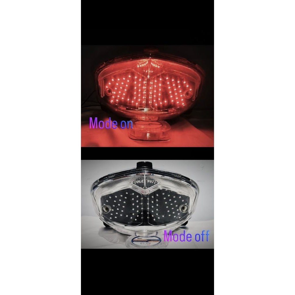 LAMPU REM RUNNING VIXION OLD 10 MODE AUTO MANUAL VARIASI STOPLAMP MOTOR