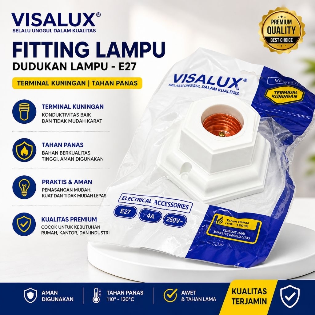 Fitting plafon VISALUX segi 6