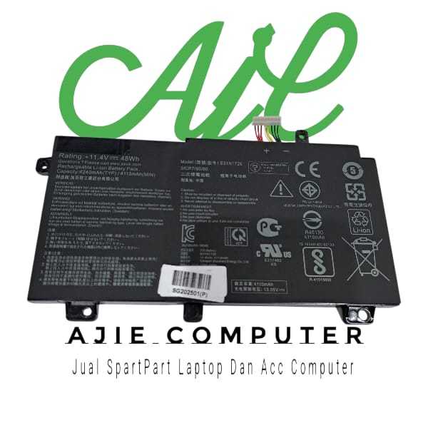 Baterai Laptop Asus TUF Gaming FX504 FX504G FX504GD FX504GE FX504GM B31N1726