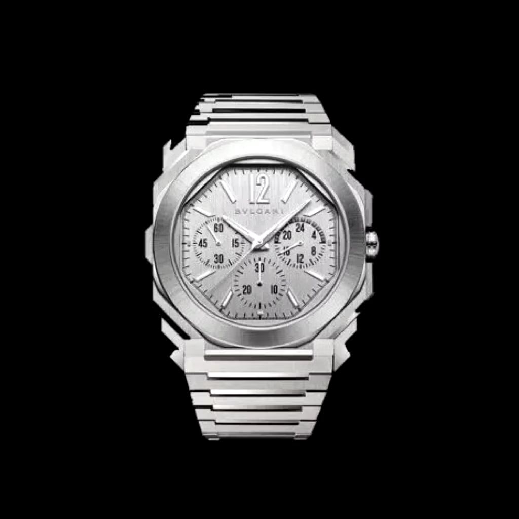 JAM TANGAN  PRIA BULGARI CHRONOGRAPH AKTIF TANGGAL AKTIF