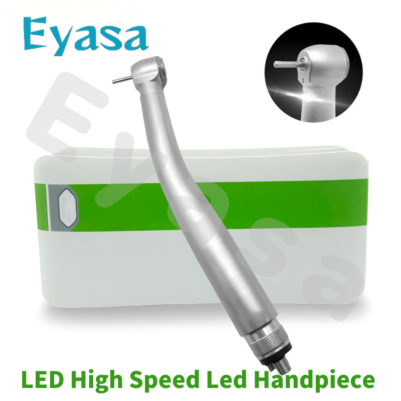 5LED HANDPIECE 4 HOLE PUSH BUTTON high speed ceramic bearing handpiece LED MDY