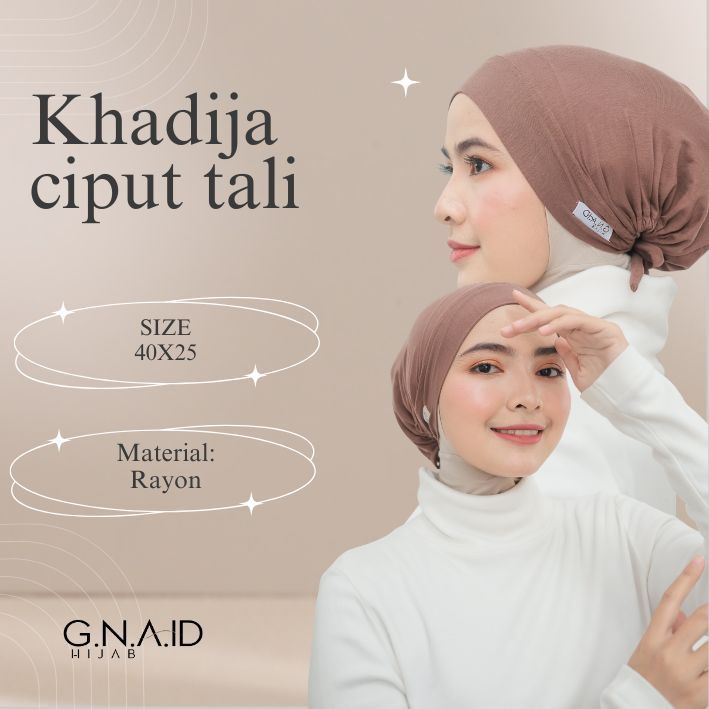 G.N.A.ID Hijab - Khadija Ciput Tali Rayon