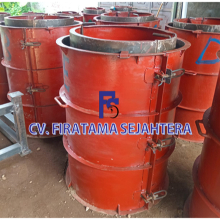 Cetakan Gorong Gorong - Buis Beton Diameter 100 cm x 50 cm Polos Tanpa Lubang