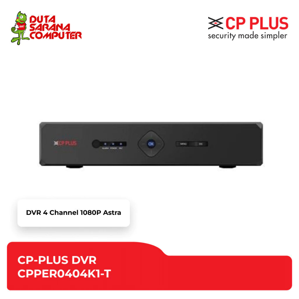 DVR CCTV 4 Chanel CP PLUS Indigo Digital Video Recorder 8 Channel Full HD 1080P