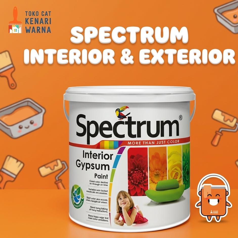 SPECTRUM INTERIOR EXTERIOR PAINT (TINGTING)  - CAT TEMBOK INTERIOR & EXTERIOR 3,78 lt
