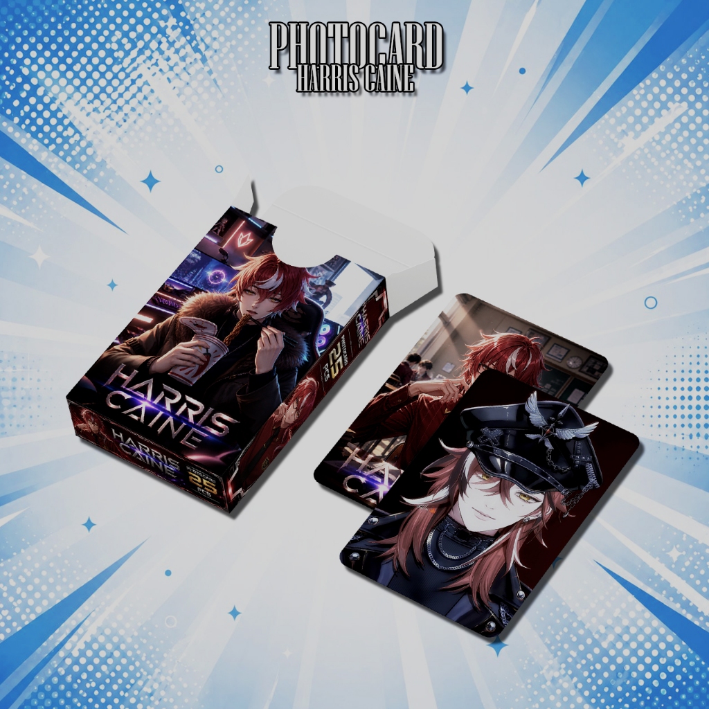 PHOTOCARD SET HARRIS CAINE VTUBER EOS PREMIUM 25PCS