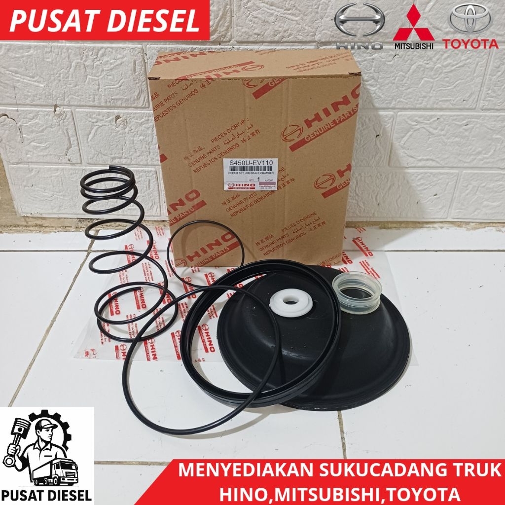 REPAIR KIT SET AIR BRAKE CHEMBER BELAKANG T30 S450U-EV110 HINO 500 FM260JD