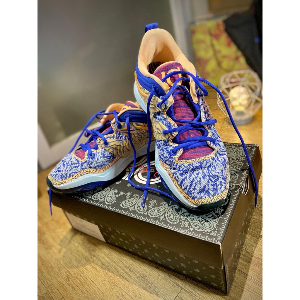 Sepatu Basket KD 15 (Kevin Durant) Colorway Napheesa Collier (Purple, Blue, Cream)