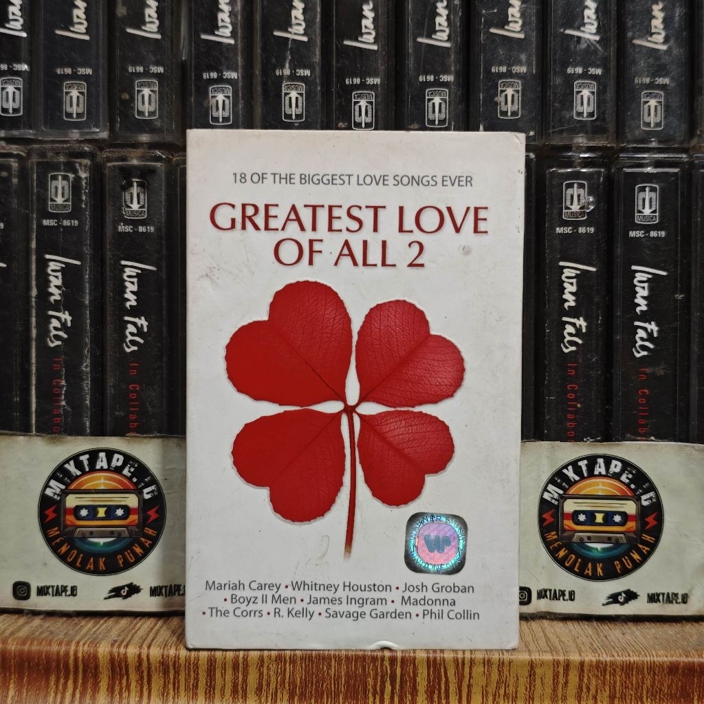 Kaset - Greatest Love Of All 2 - Kompilasi Barat - Mariah Carey, Whitney Houston, Josh Groban, Westl