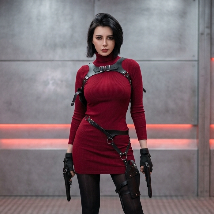 Kostum Cosplay Ada Wong Resident Evil 4 Remake [LENGKAP]