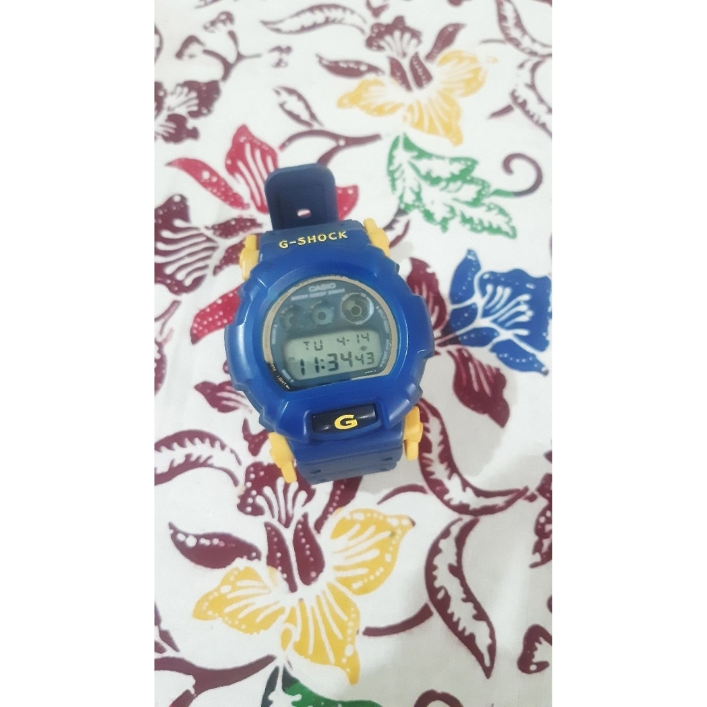 casio gshock dw 002 vintage bnb custom biru