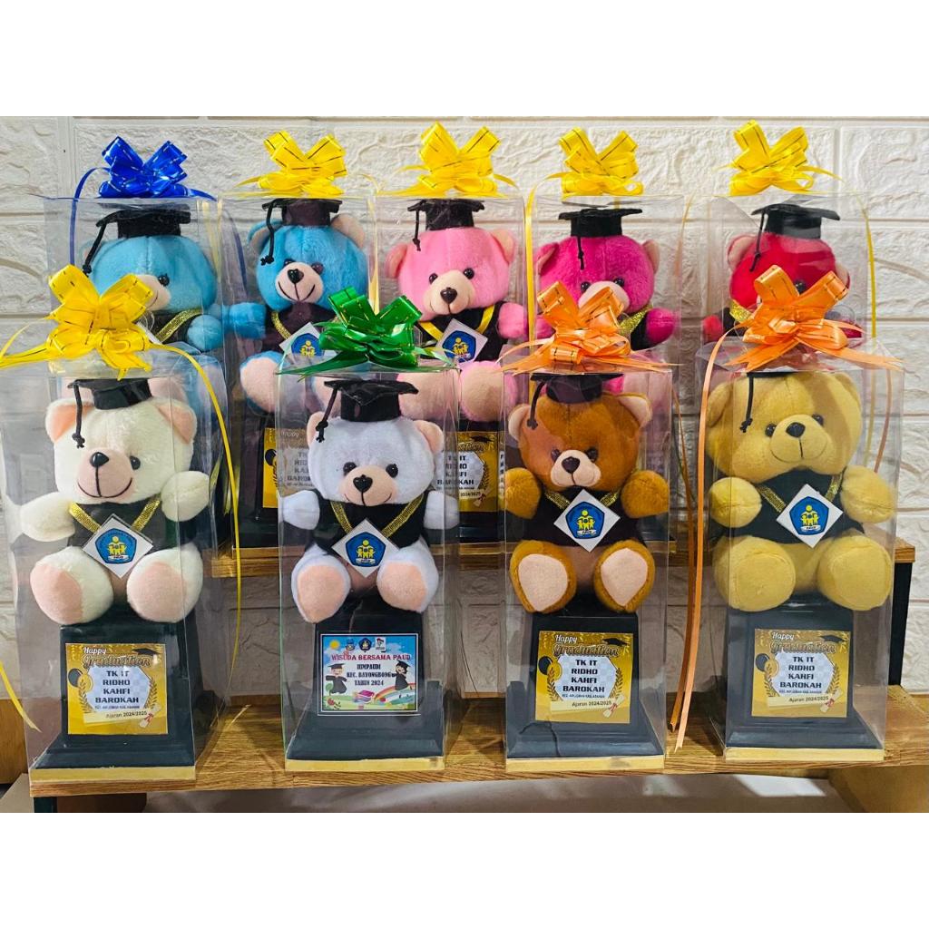 Termurah Boneka wisuda bear kecil / bear mini 13cm / bear buket / boneka buket / boneka kecil