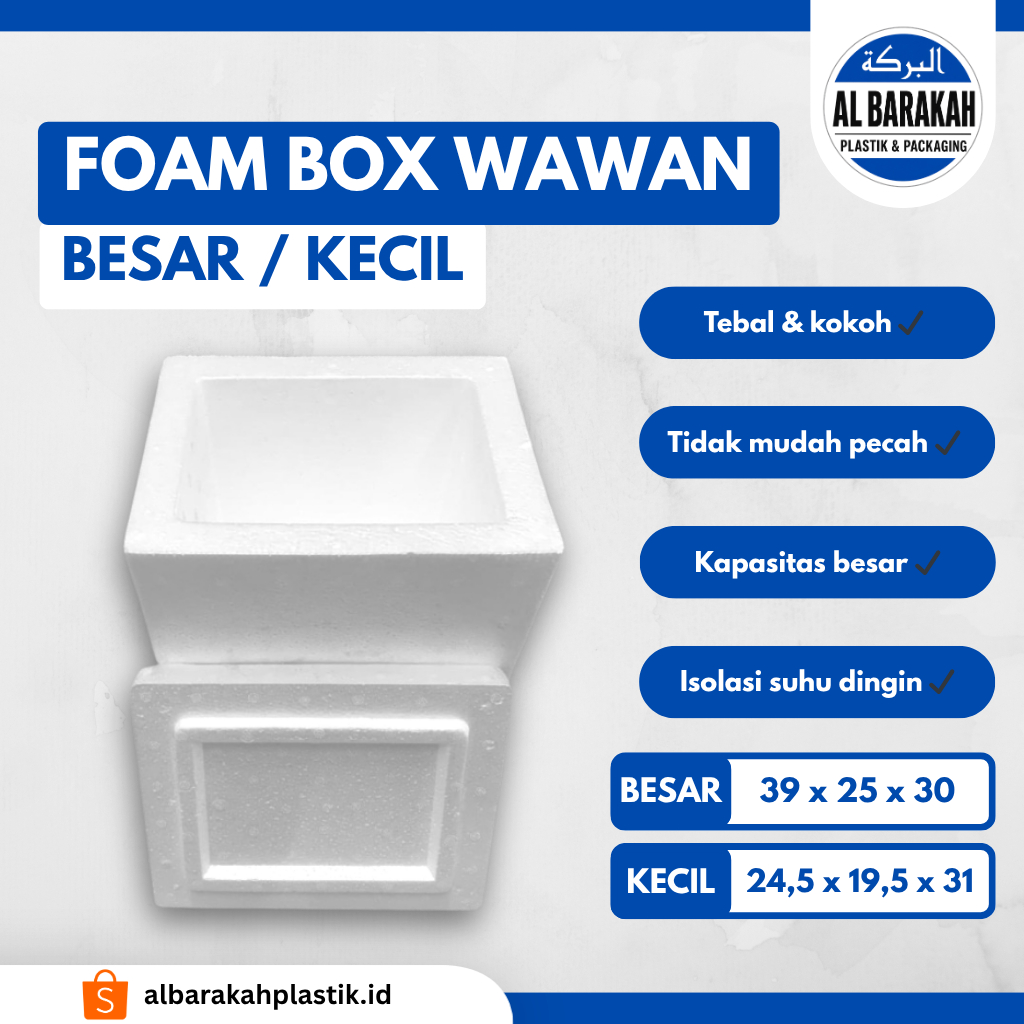 Styrofoam Box Wawan Kecil Styrofoam Box Wawan Besar | Al Barakah Plastik