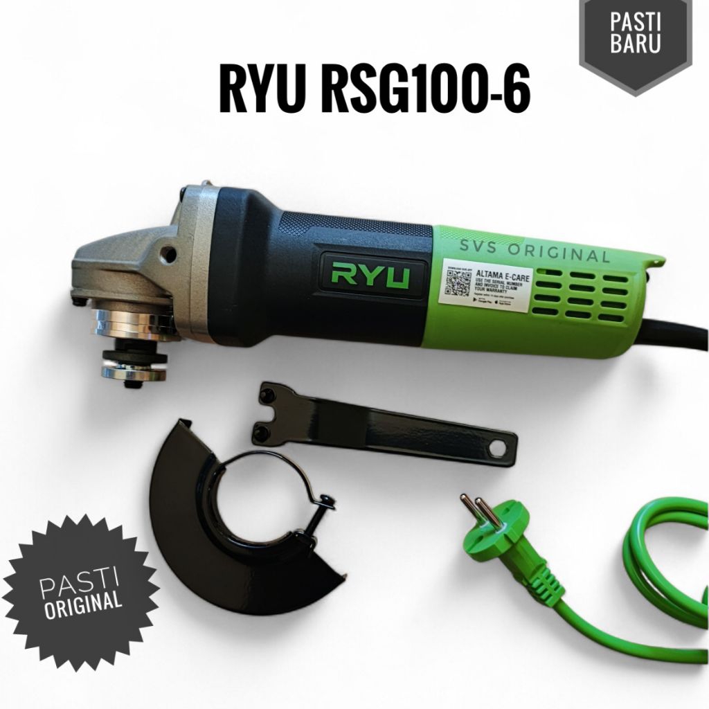 Gerinda Ryu 4"  original Ryu rsg100-6 dan Rsg variable speed gurinda grenda serkel