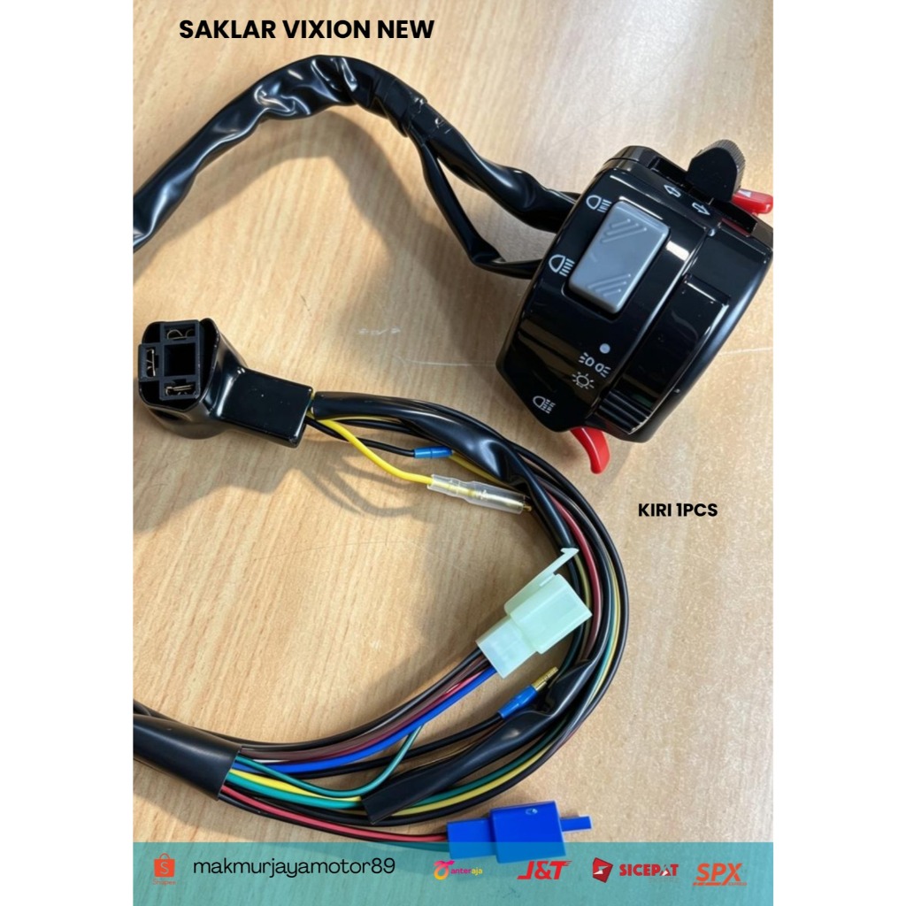 SAKLAR KIRI YAMAHA VIXION NEW / SAKLAR VIXION NEW HITAM
