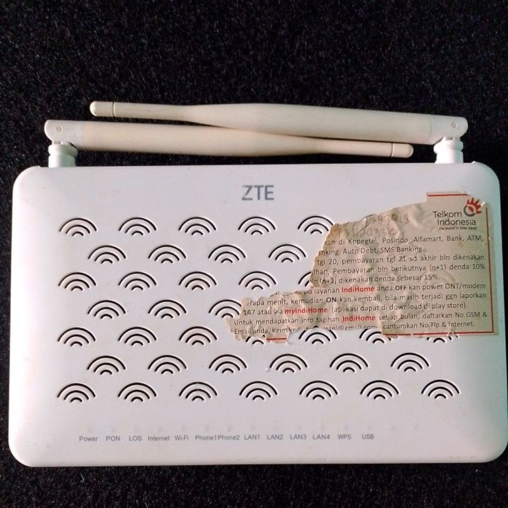 ROUTER ZTE F609 PORT BIRU SECOND