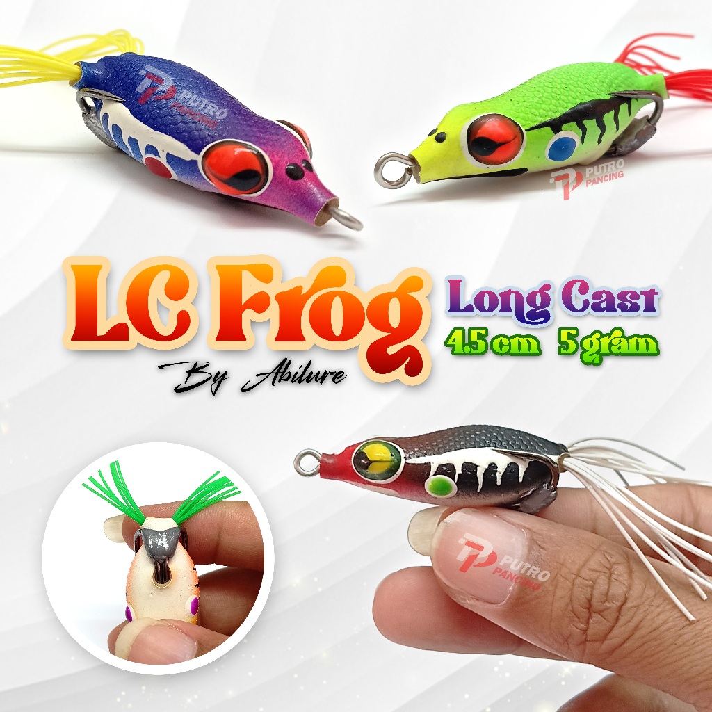 Lure LC Frog SKIRT Soft Frog softfrog Abi lure Long Cast Frog