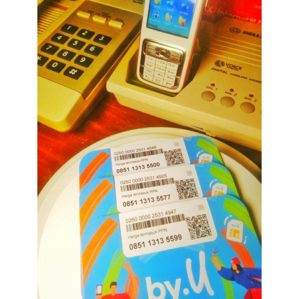 PERDANA TELKOMSEL BYU NOMOR CANTIK NOMOR RAPI 1313 5500 5577 5599
