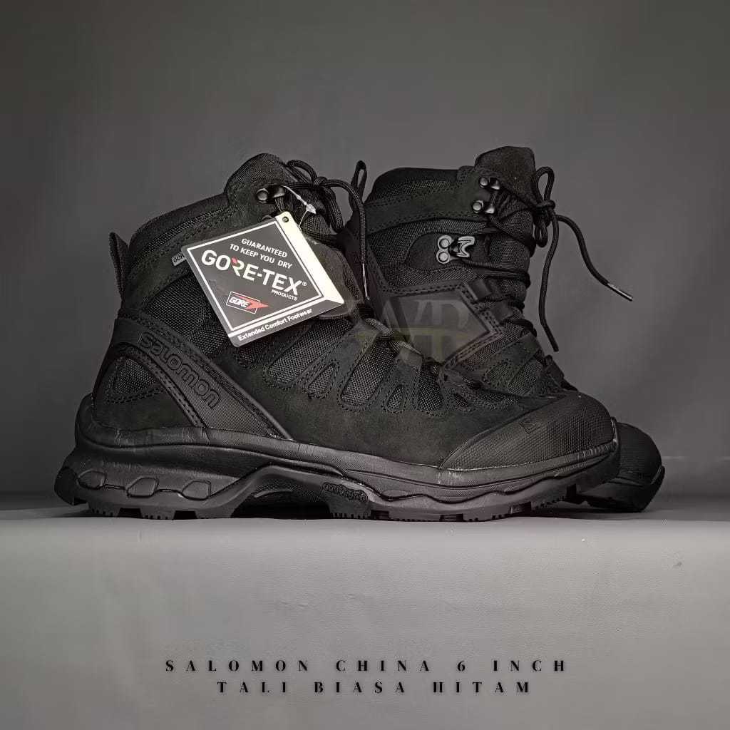 Sepatu Tactical PDL Hitam black Boots Salomon 6 Inch