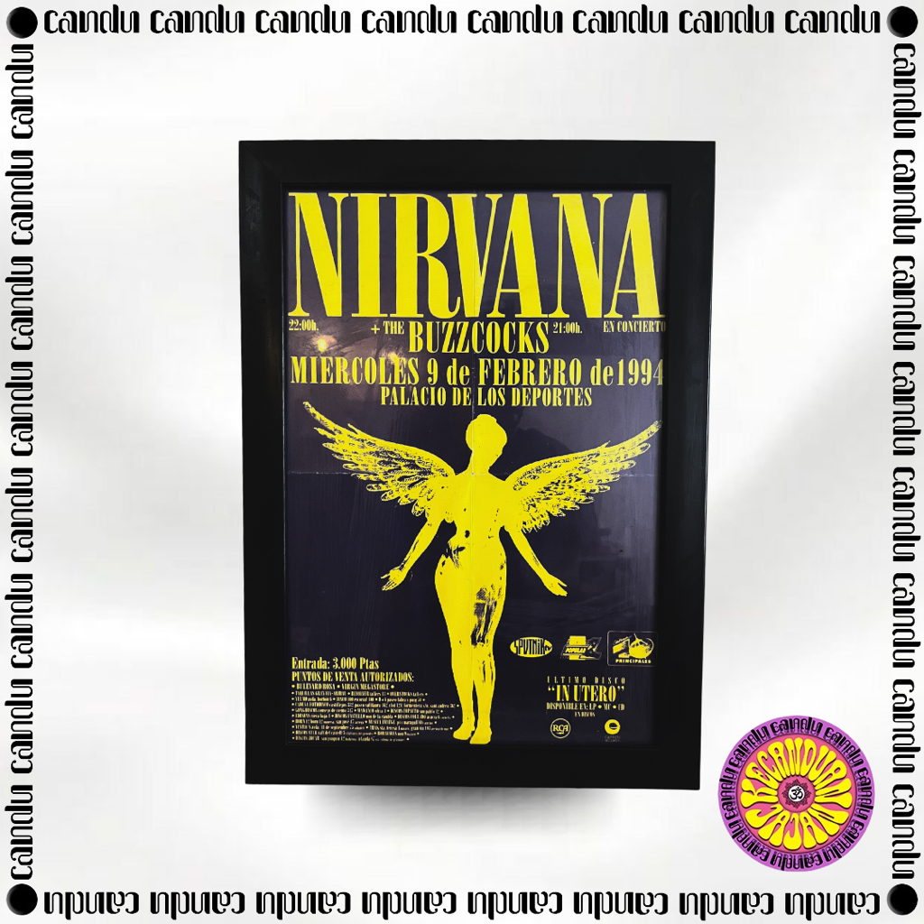 ORIGINAL POSTER NIRVANA "In Utero" Tour 1994 (Spain Edition)