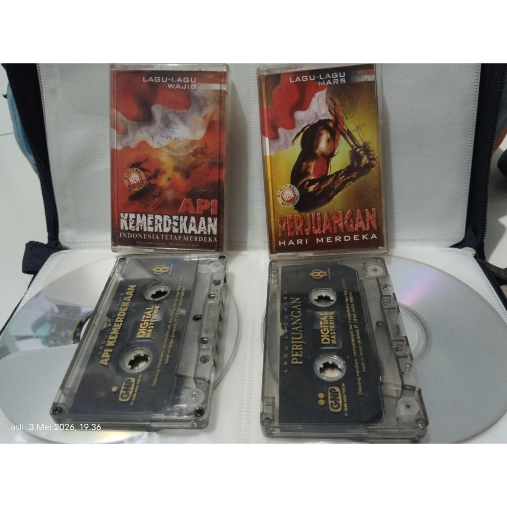 kaset pita lagu lagu wajib / mars kemerdekaan / perjuangan