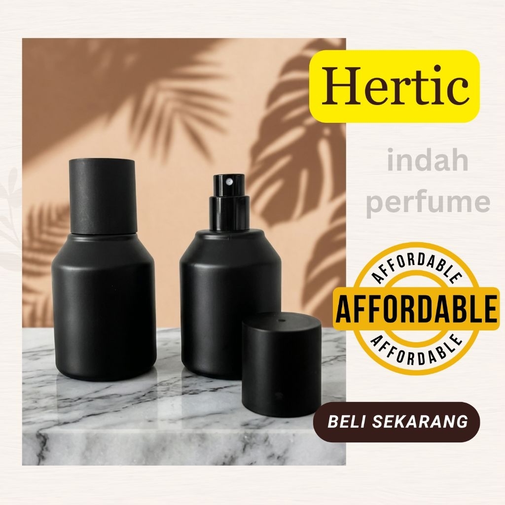 Botol Parfum [ 415-PL & 414 ] WRDH Full Black 30 ml Drat dan Semi Press