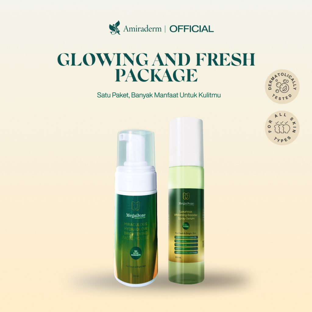MegaDoze Glowing and Fresh Package - Professional Grade Skincare