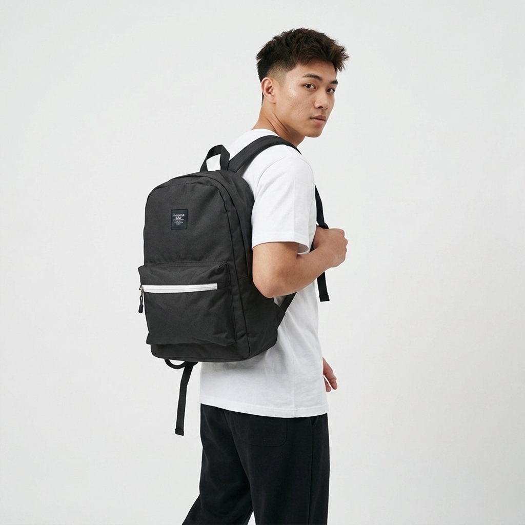 Throox Tas Ransel || KYGO Black Backpack