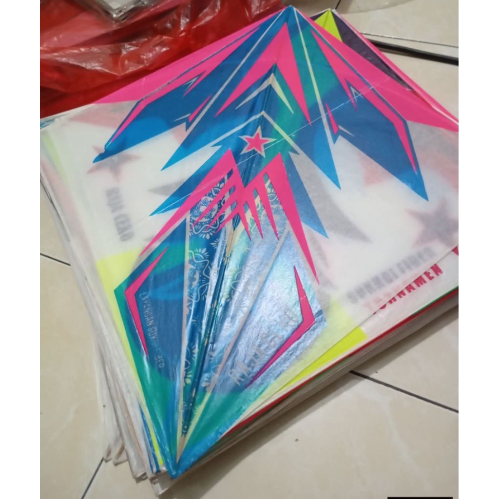 layangan sukoi turnamen isi 5 pcs /bambu petung super+fiber