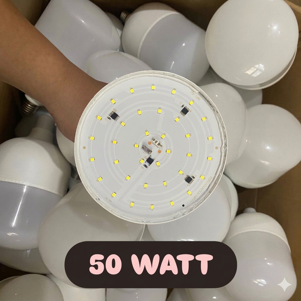 Lampu Led Off (Mati) 50 Watt / Led Off Mati T Bulb Retur Pabrik/Dapat diperbaiki cocok untuk servise