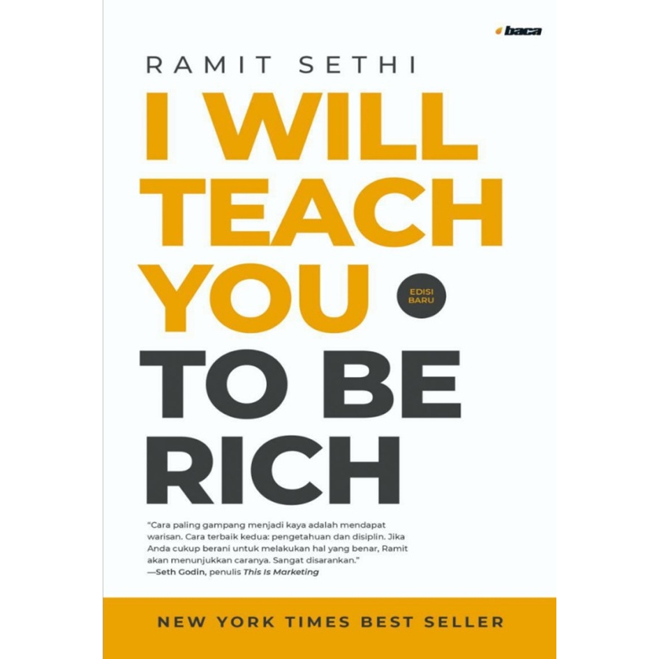 Buku I Will Teach You to be Rich