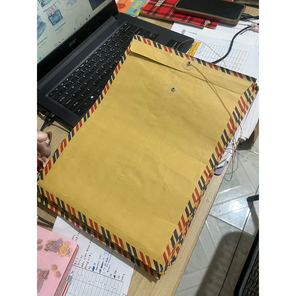Amplop Tali Coklat/ Amplop Coklat F4