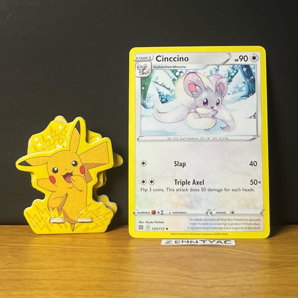 Cinccino 125/172 Brilliant Stars, Kartu Pokemon TCG English