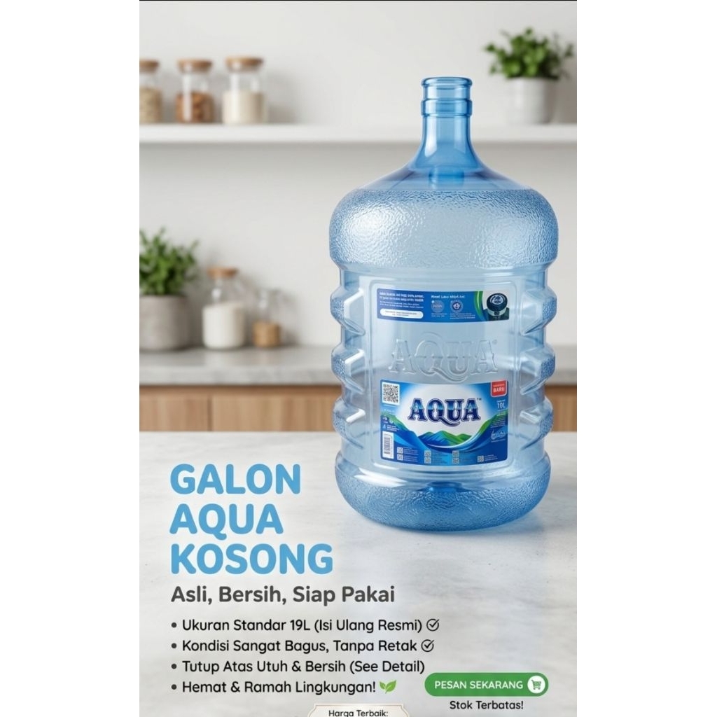 Galon Aqua Kosong 19 Liter