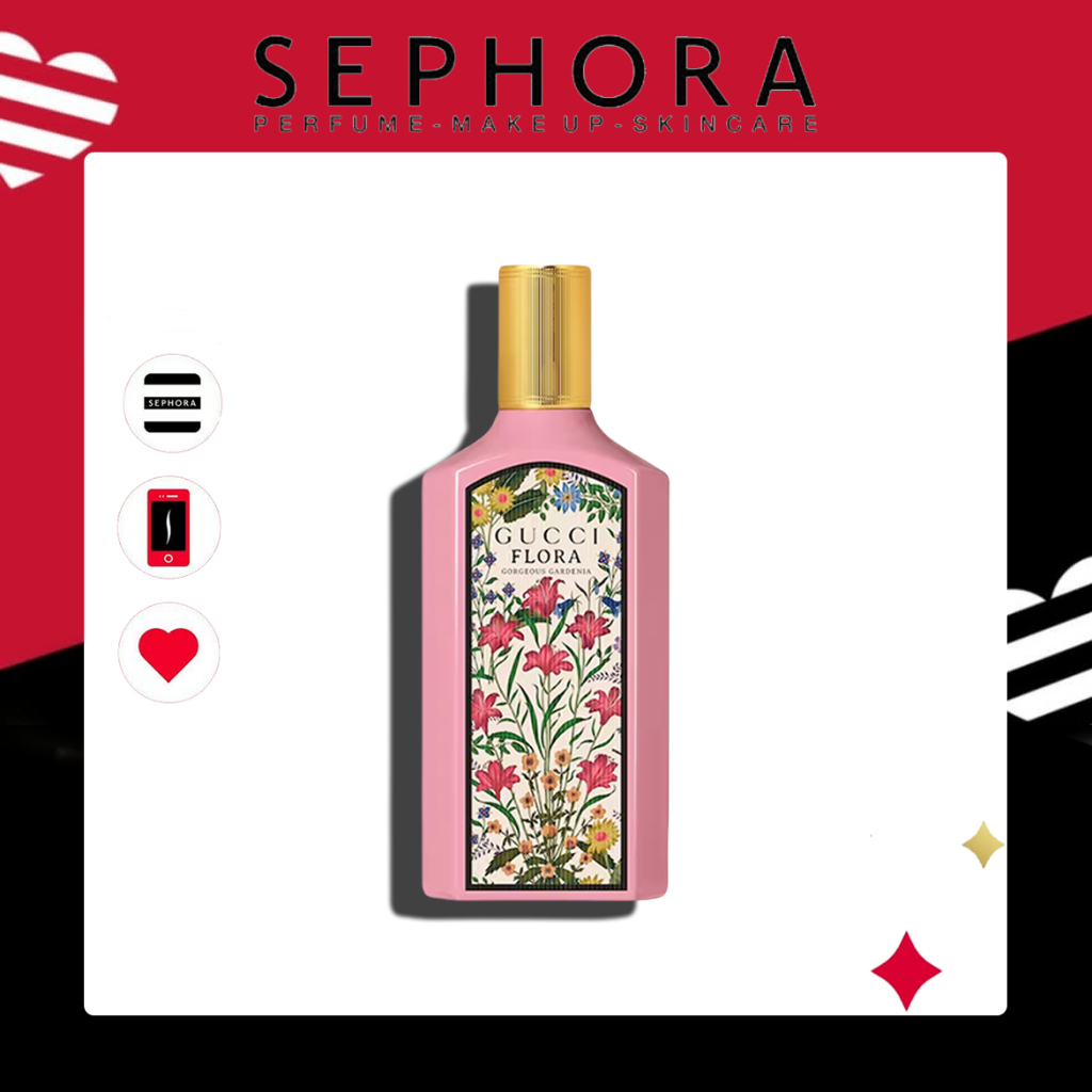100% Original Parfum Wanita Gucci Flora Gorgeous Cardenia Pink FLOWER NEW Eau De Parfum EDP 100ml