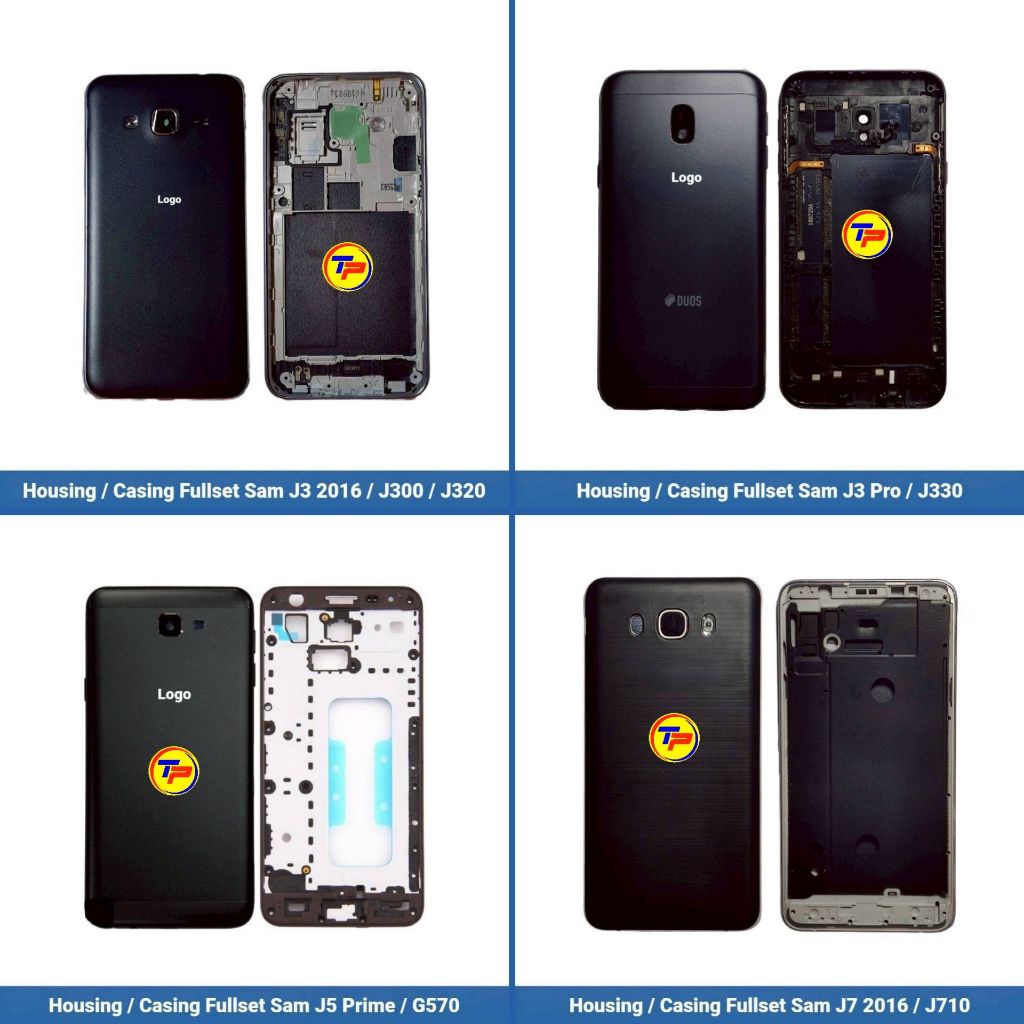Housing - Casing Fullset Samsung J3 2016 - J300 - J320 - J3 Pro J330 - J5 Prime G570 - J7 2016 J710